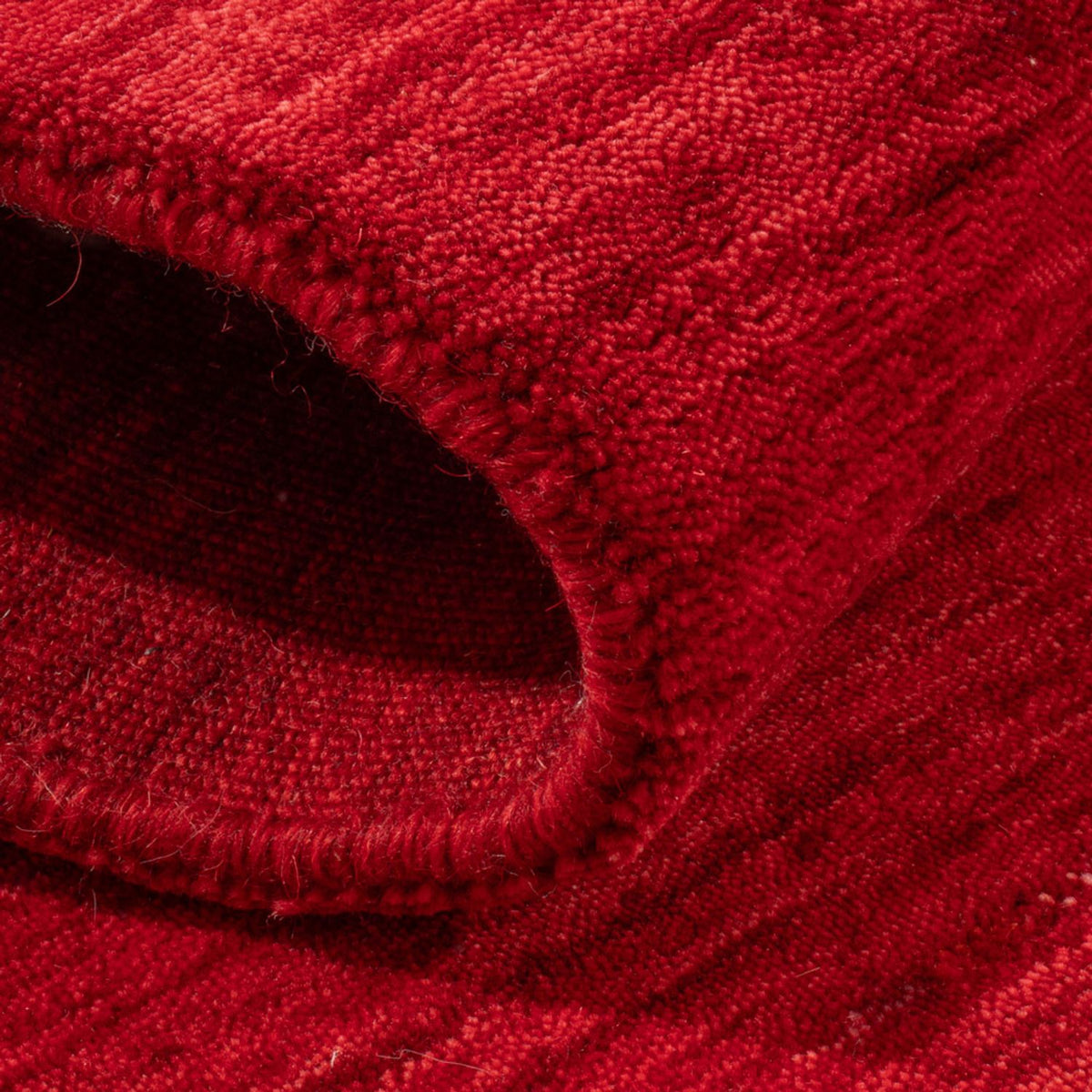 Gabbeh matta - Loribaft Softy - 145 x 72 cm - röd