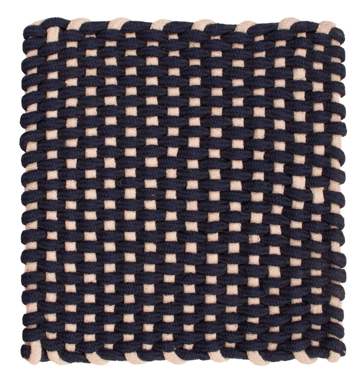 Mattan kvadrat  - 41 x 41 cm - mörkblå