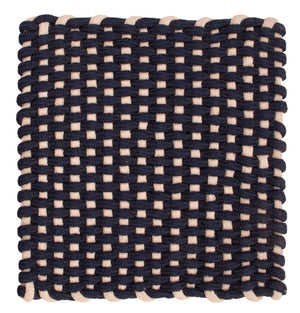 Mattan kvadrat  - 41 x 41 cm - mörkblå