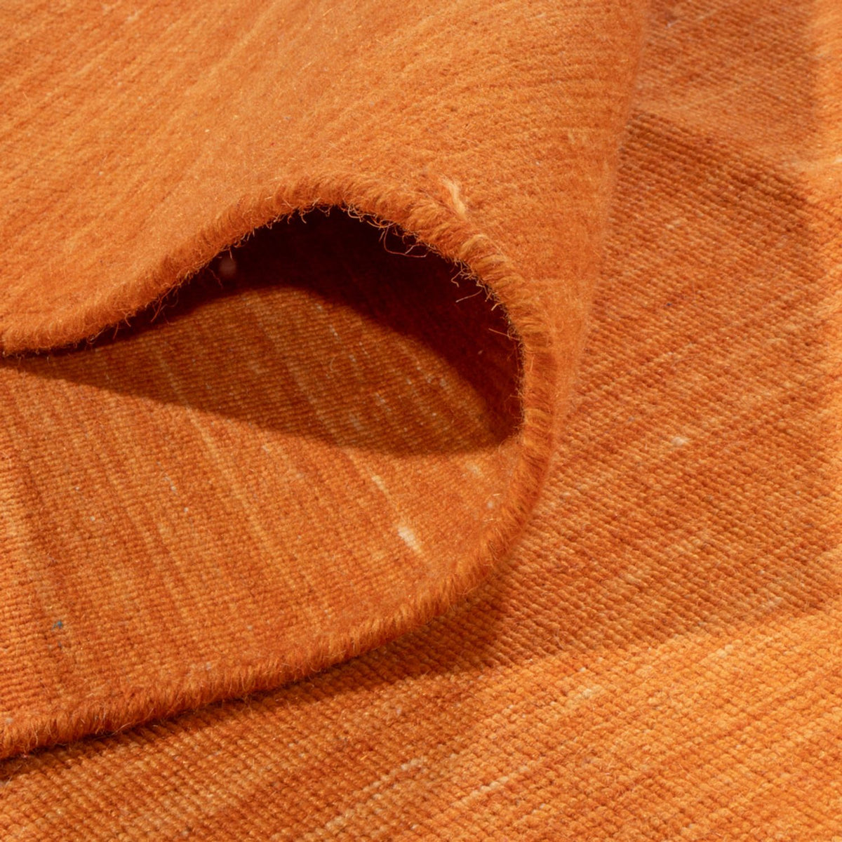 Kelim matta - trendig - 300 x 250 cm - orange