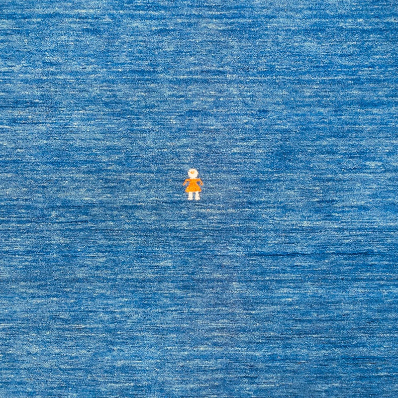 Gabbeh-matta - Softy kvadrat  - 250 x 250 cm - blå