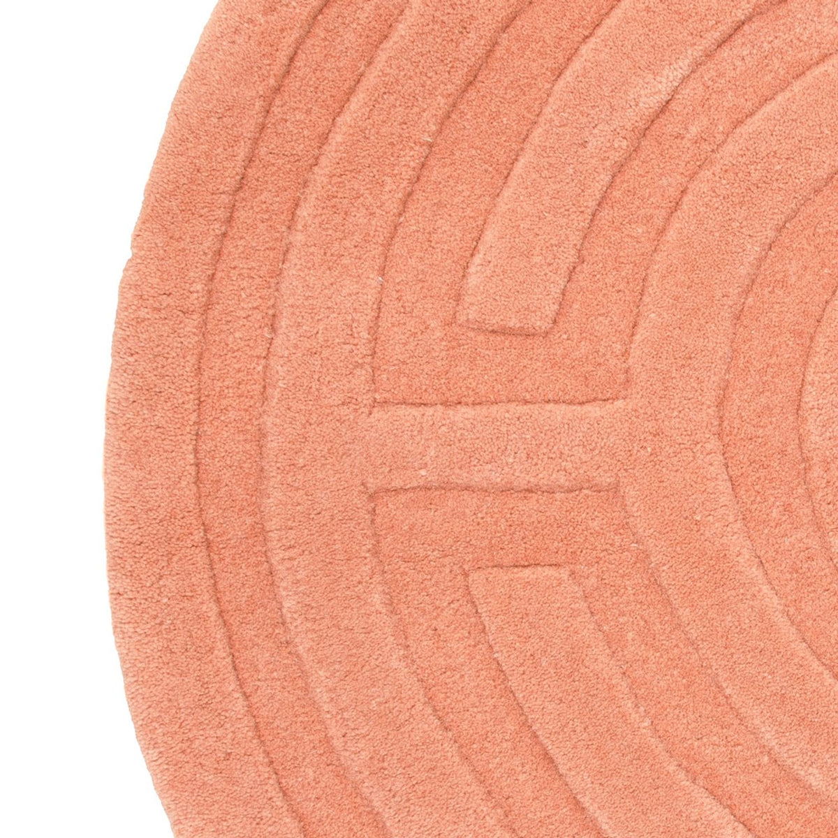 Ullmatta runt  - 80 x 80 cm - lax