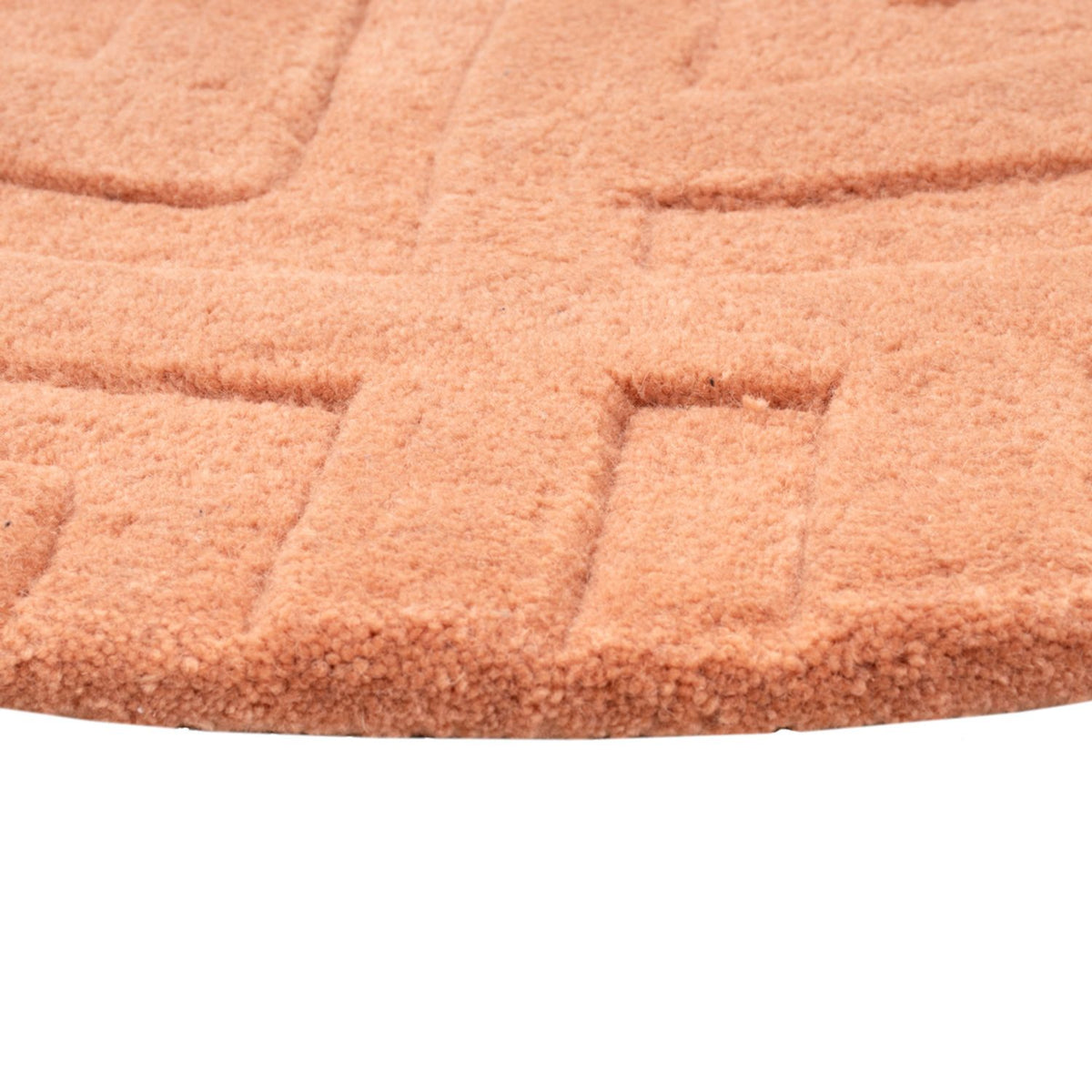 Ullmatta runt  - 80 x 80 cm - lax