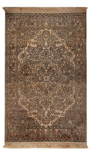 Sidenmatta - Kashmir Silk - 103 x 60 cm - beige