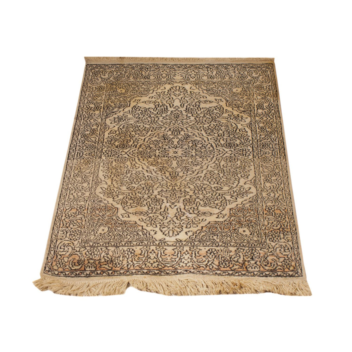 Sidenmatta - Kashmir Silk - 103 x 60 cm - beige