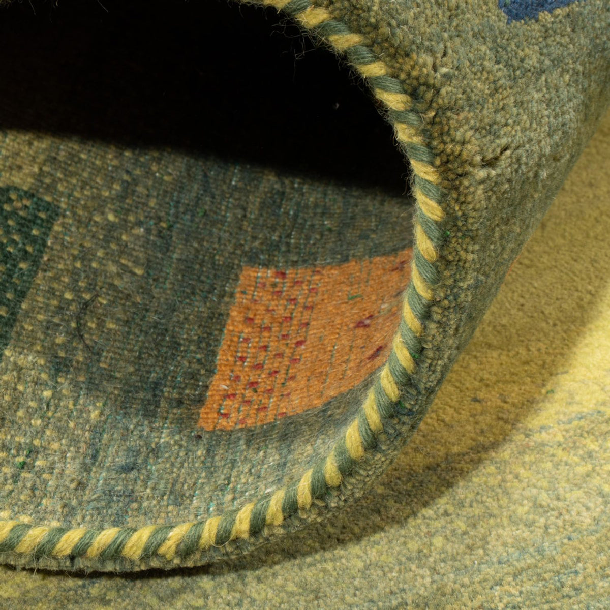 Gabbeh-mattan - Loribaft Indus - 240 x 170 cm - grön