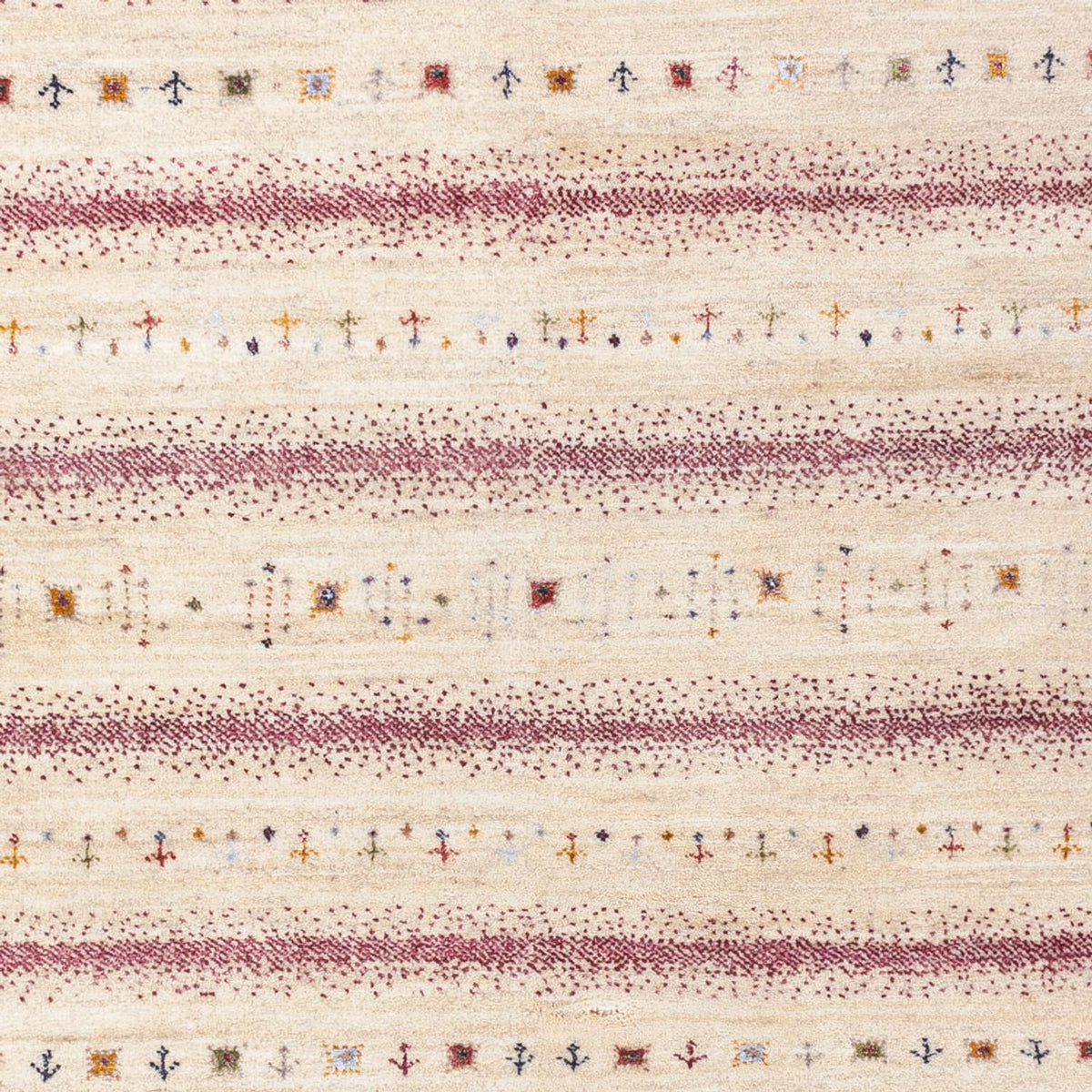 Gabbeh-mattan - Loribaft Indus - 245 x 174 cm - grädde