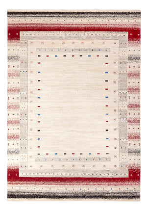 Gabbeh-mattan - Loribaft Indus - 242 x 168 cm - grädde
