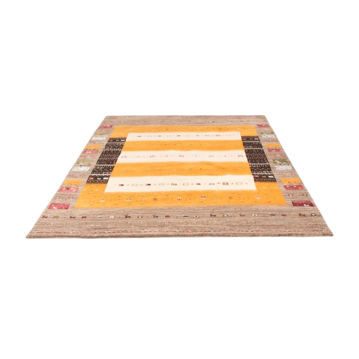 Gabbeh-mattan - Loribaft Indus - 240 x 170 cm - guld