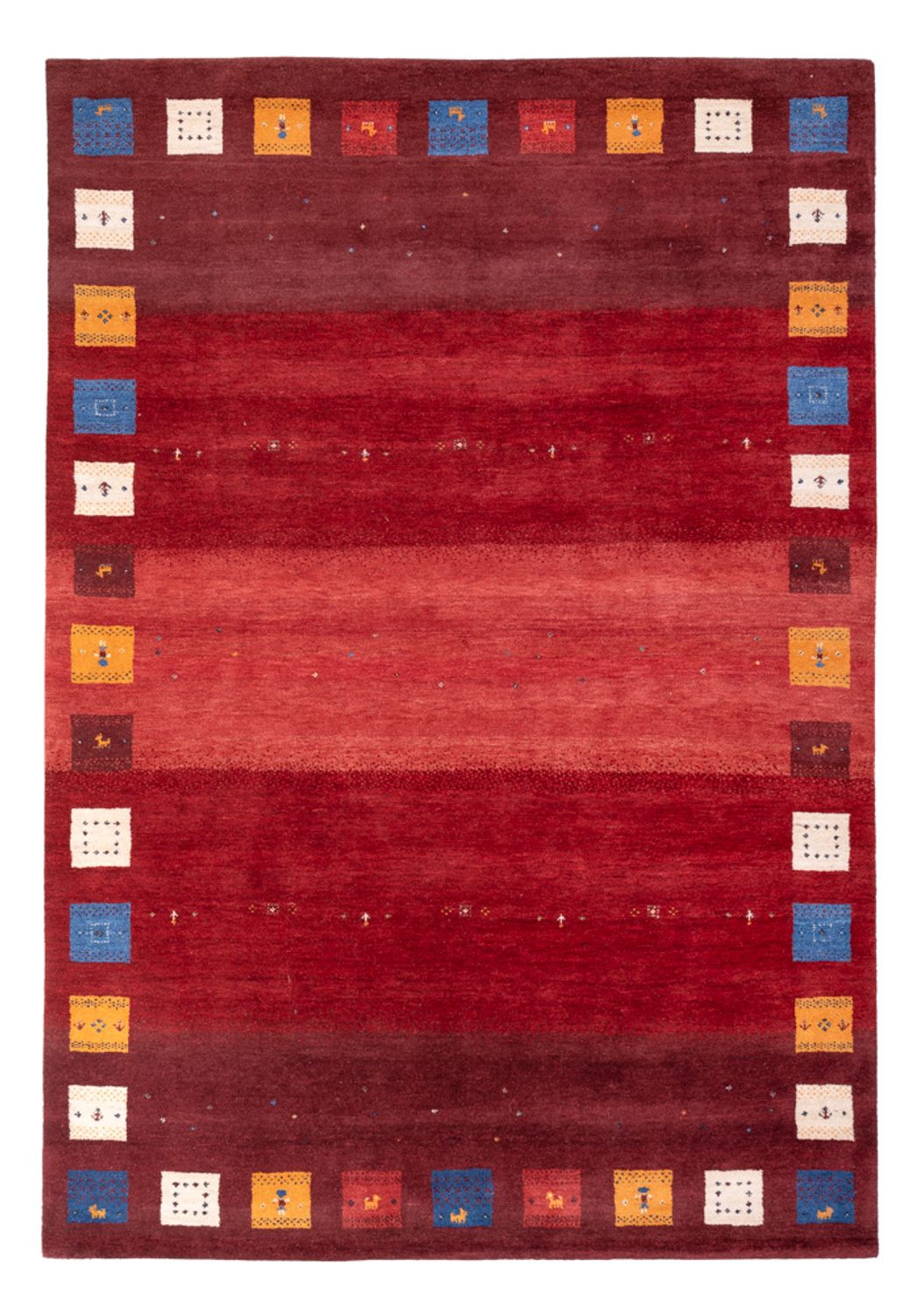 Gabbeh-mattan - Loribaft Indus - 245 x 170 cm - röd