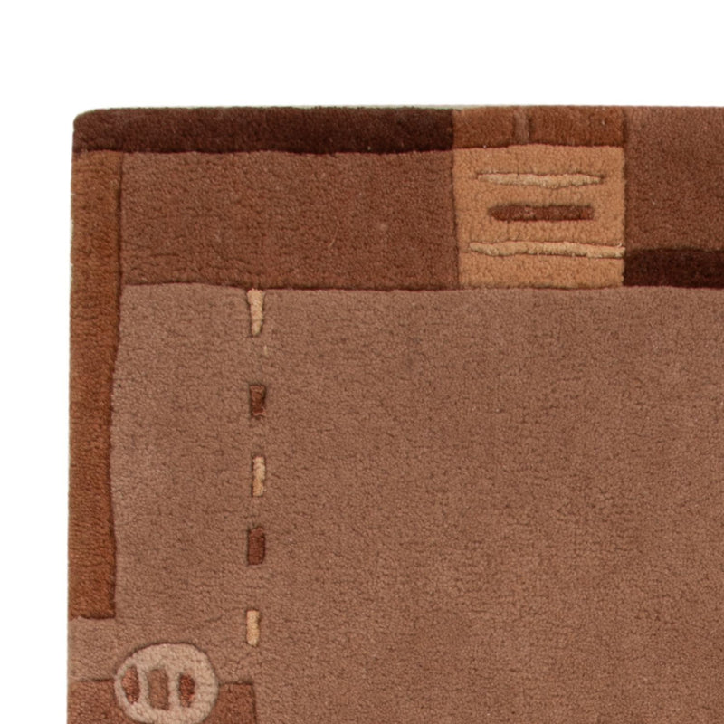 Nepal mattan - 90 x 60 cm - brun