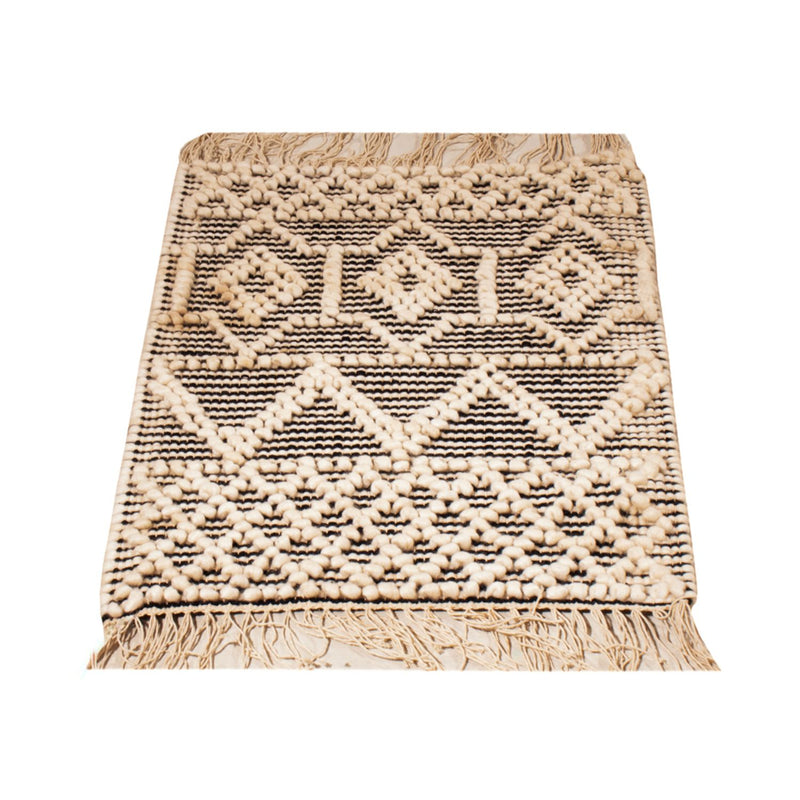 Ullmatta - 58 x 46 cm - svart och vitt