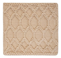 Ullmatta kvadrat  - 48 x 42 cm - beige
