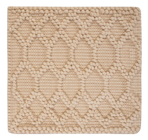 Ullmatta kvadrat  - 48 x 42 cm - beige