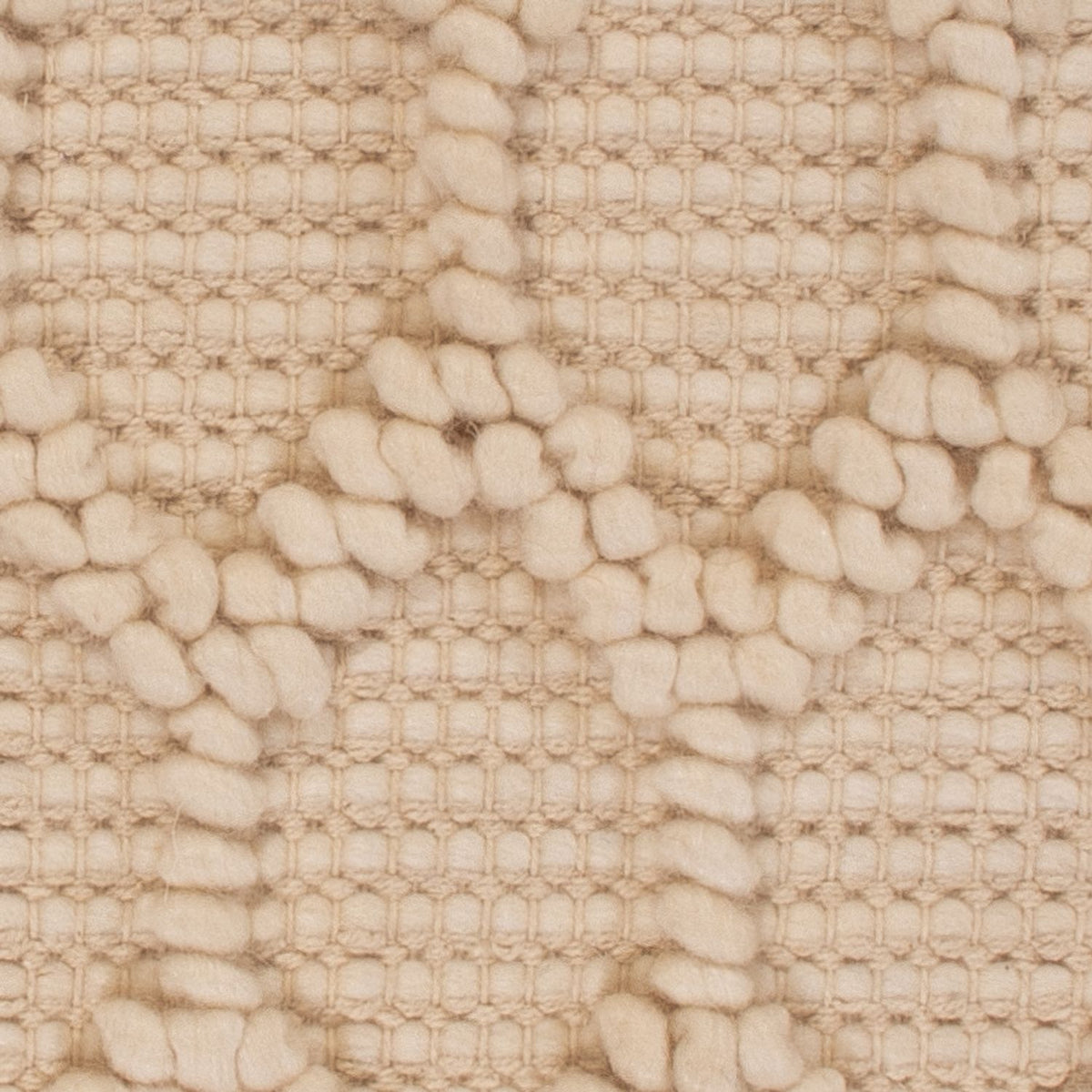 Ullmatta kvadrat  - 48 x 42 cm - beige