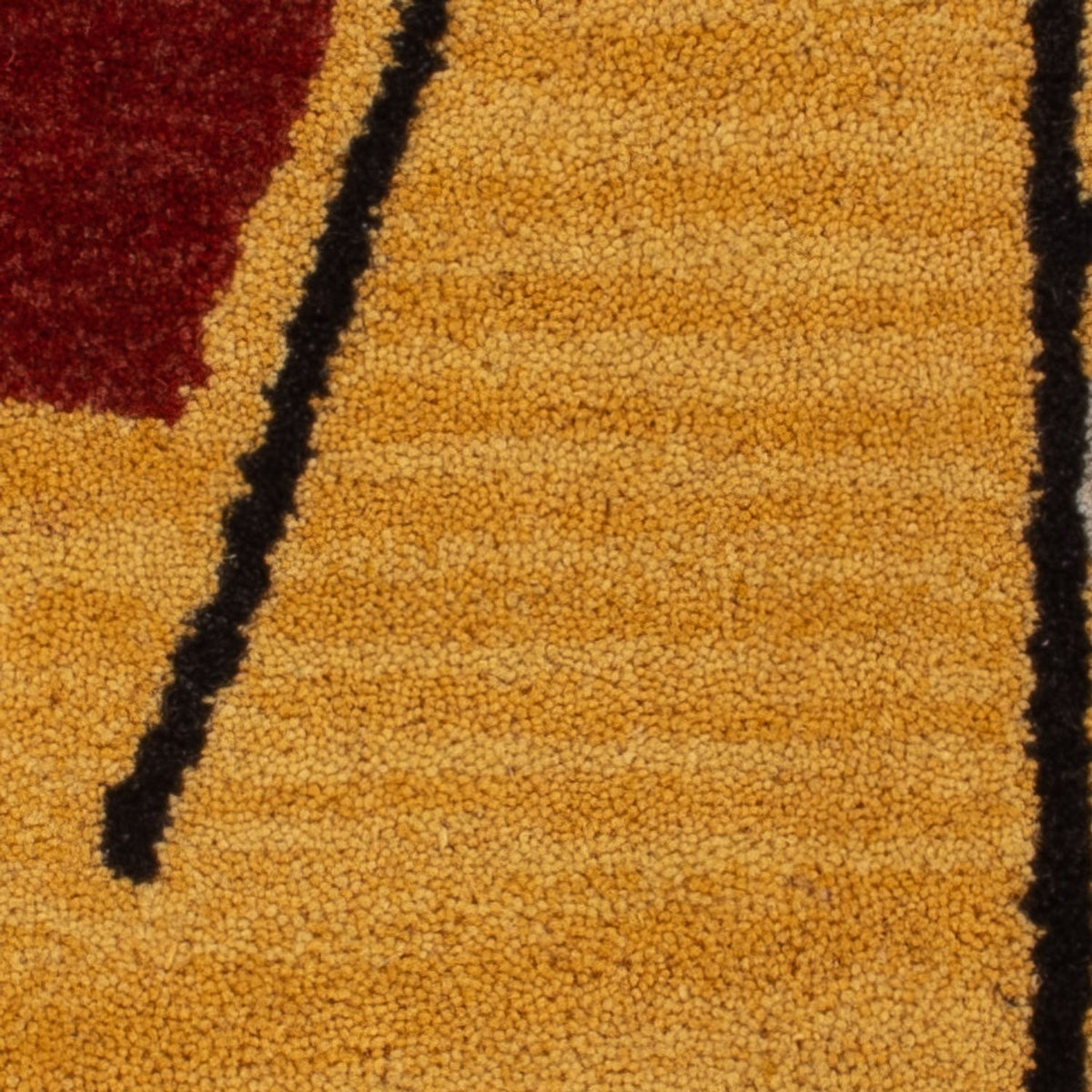 Ullmatta kvadrat  - 47 x 47 cm - guld