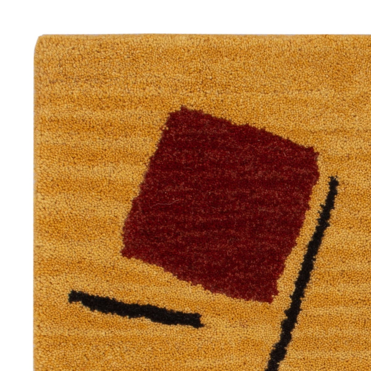 Ullmatta kvadrat  - 47 x 47 cm - guld