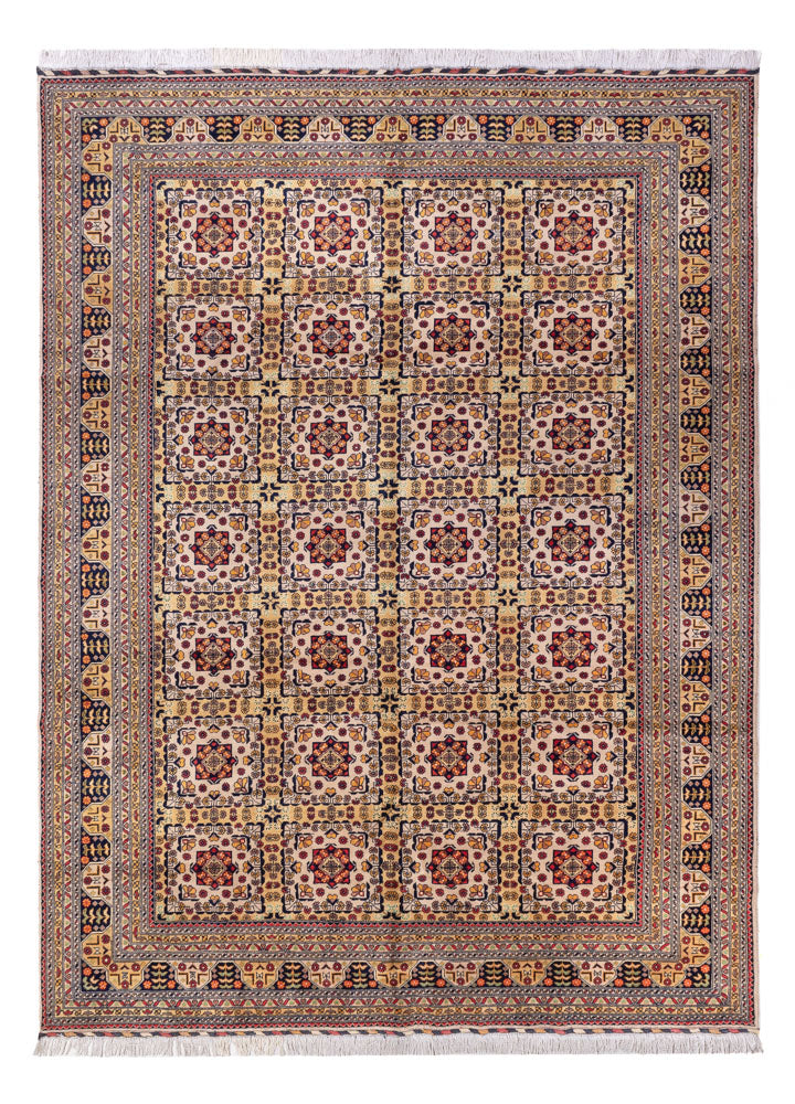 Afghansk matta - 330 x 250 cm - mörk beige