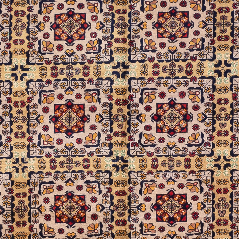 Afghansk matta - 330 x 250 cm - mörk beige