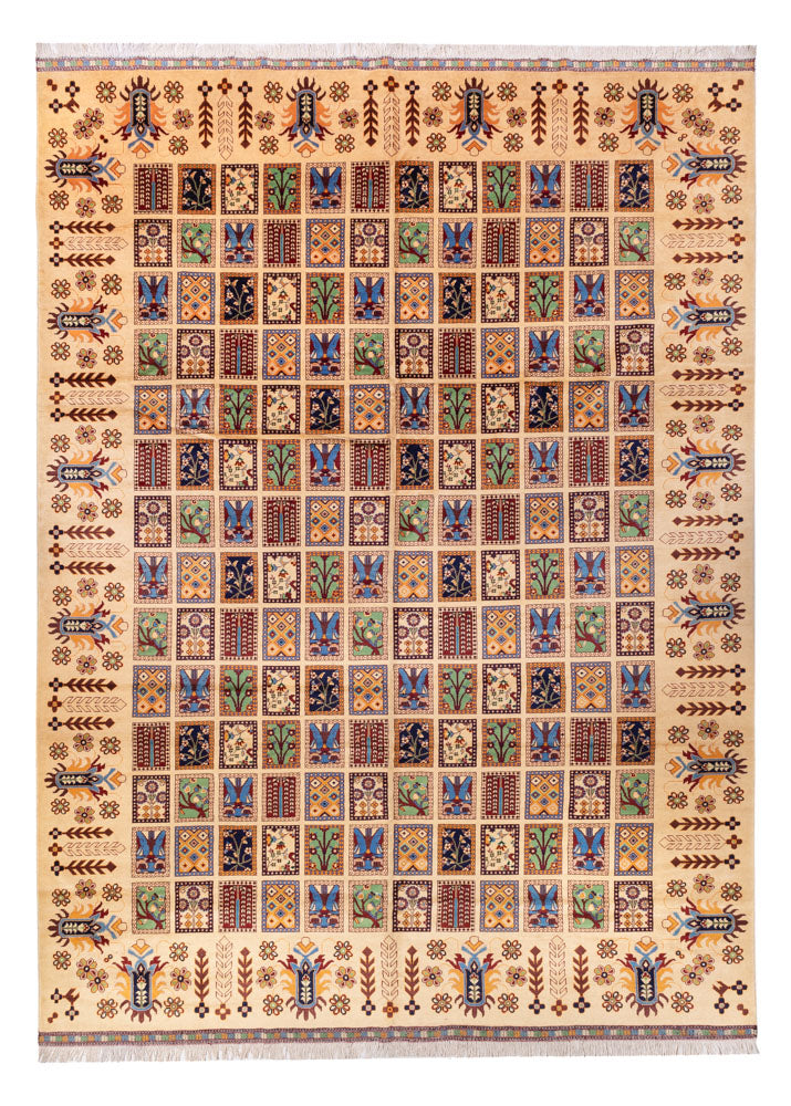 Afghansk matta - 400 x 295 cm - beige