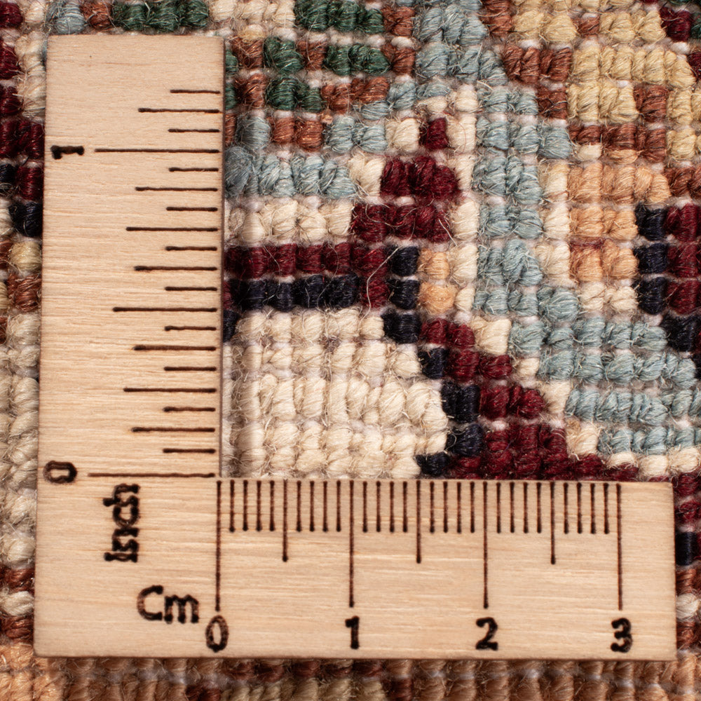 Afghansk matta - 346 x 245 cm - ljusbeige