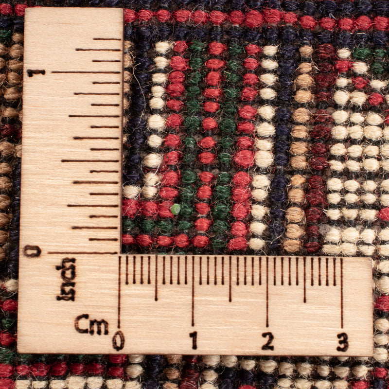 Afghansk matta - 198 x 152 cm - flerfärgad