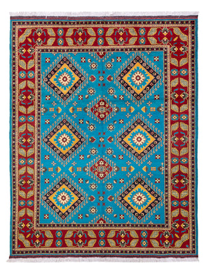 Afghansk matta - 195 x 150 cm - blå