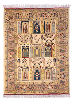 Afghansk matta - 199 x 150 cm - beige