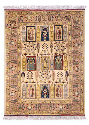 Afghansk matta - 199 x 150 cm - beige