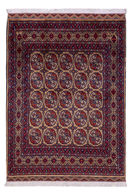 Afghansk matta - 195 x 148 cm - mörk beige