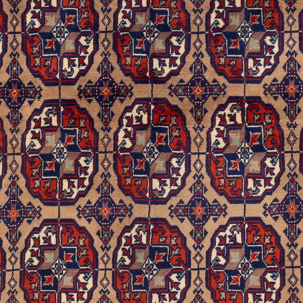 Afghansk matta - 195 x 148 cm - mörk beige