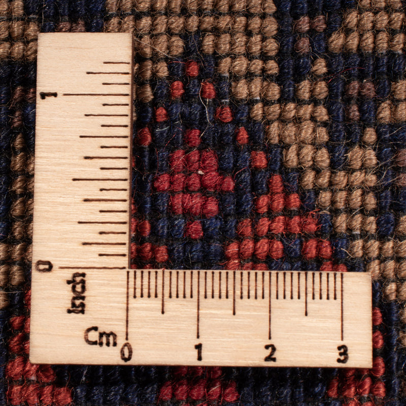 Afghansk matta - 195 x 148 cm - mörk beige