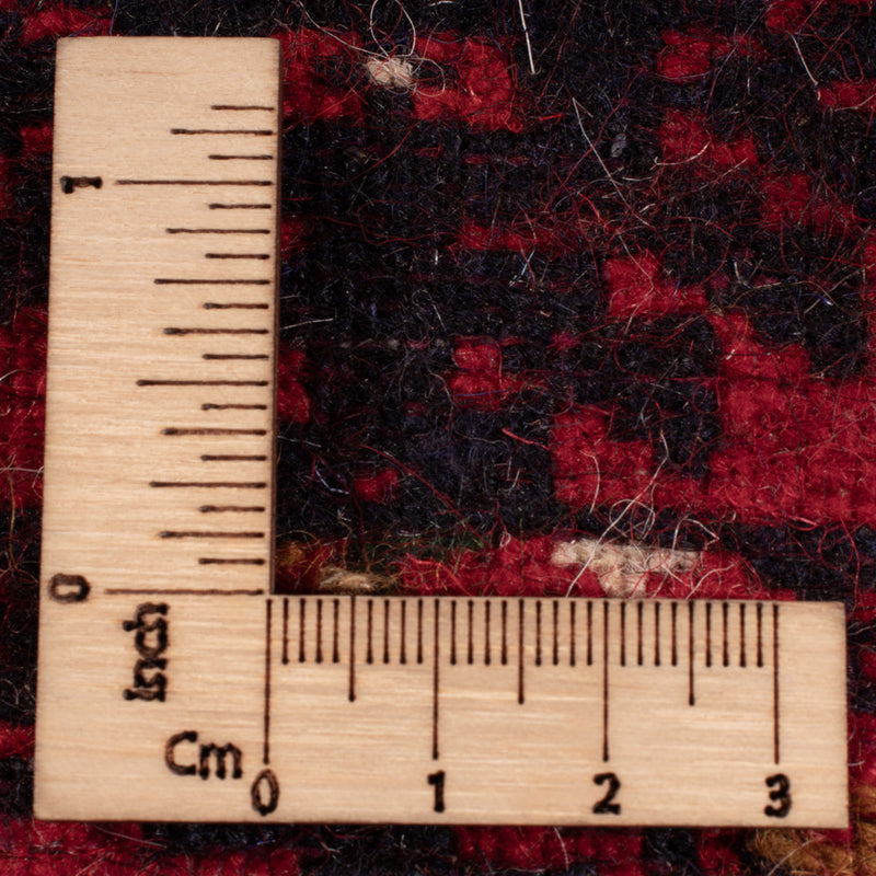 Afghansk matta - Bukhara - 209 x 132 cm - mörkröd