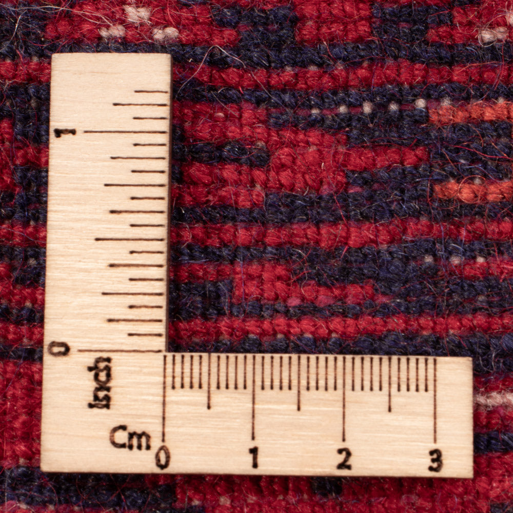 Afghansk matta - Bukhara - 196 x 133 cm - mörkröd