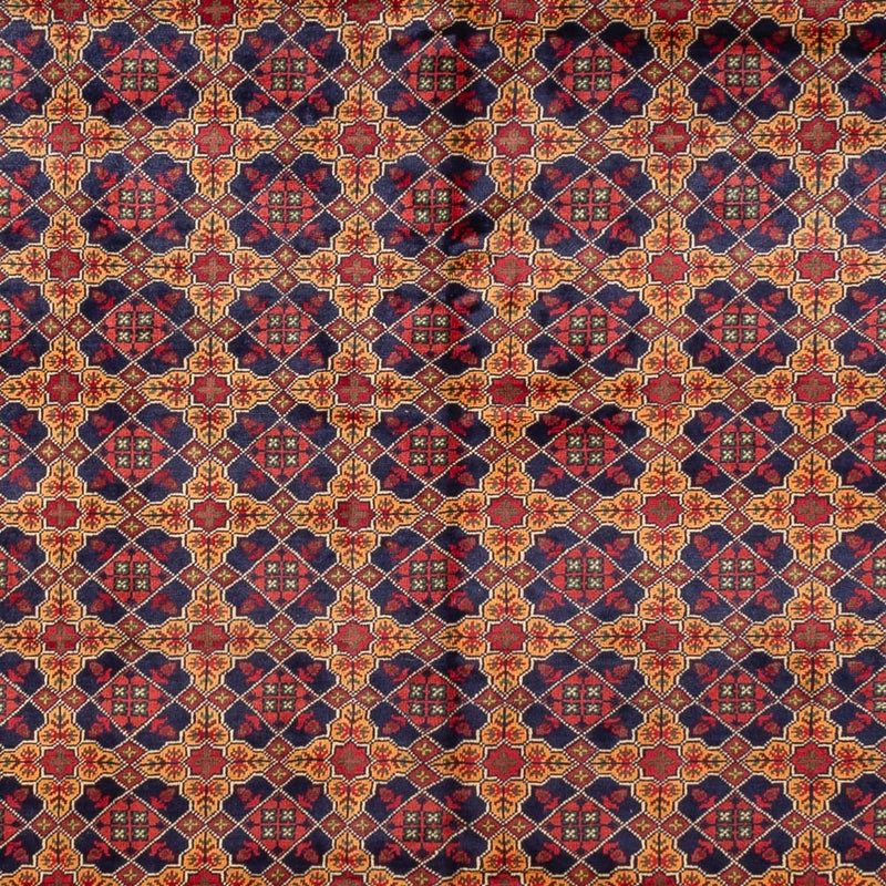 Afghansk matta - 388 x 286 cm - mörk beige