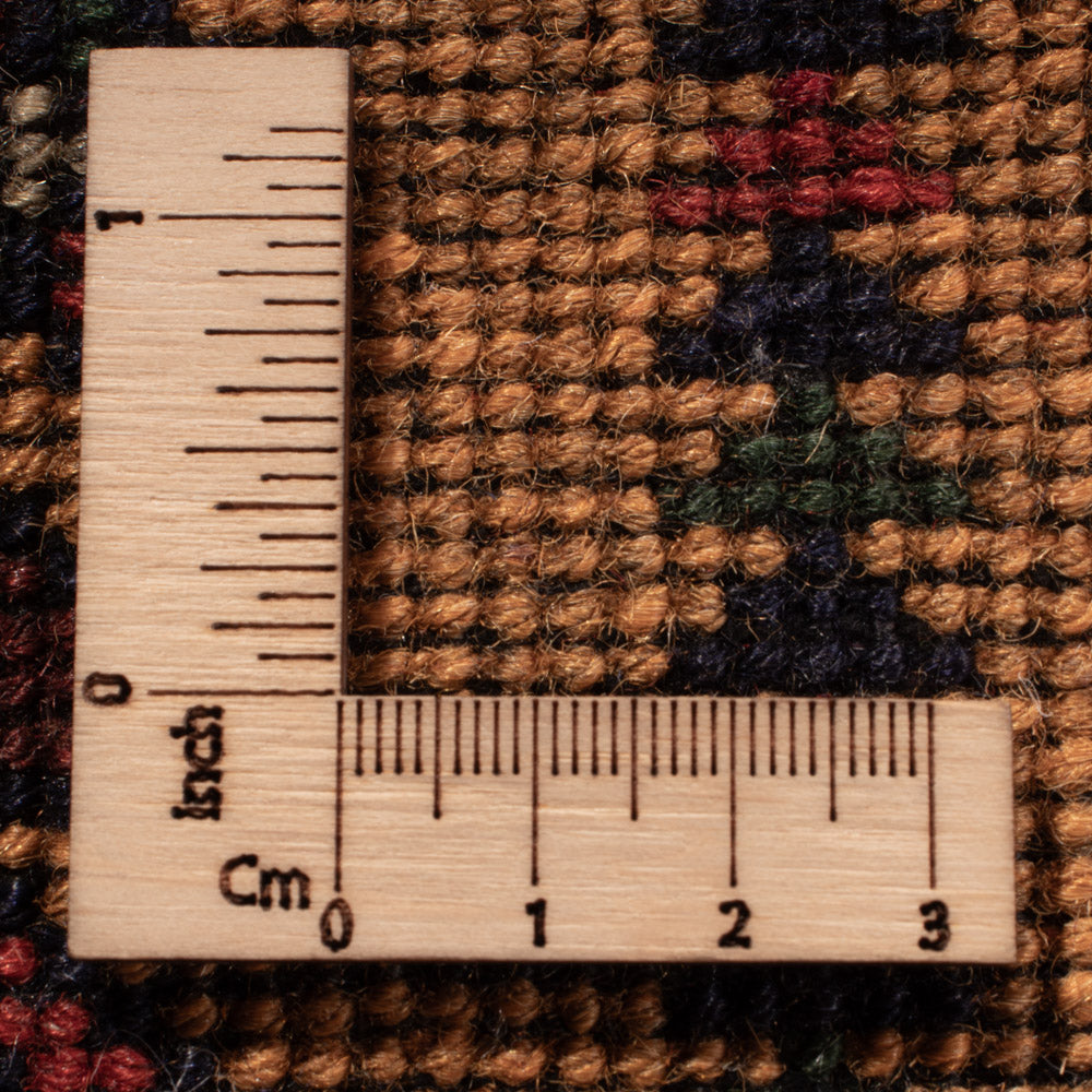 Afghansk matta - 388 x 286 cm - mörk beige