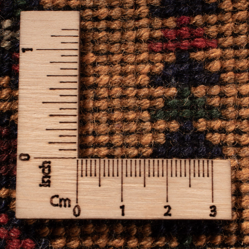 Afghansk matta - 388 x 286 cm - mörk beige