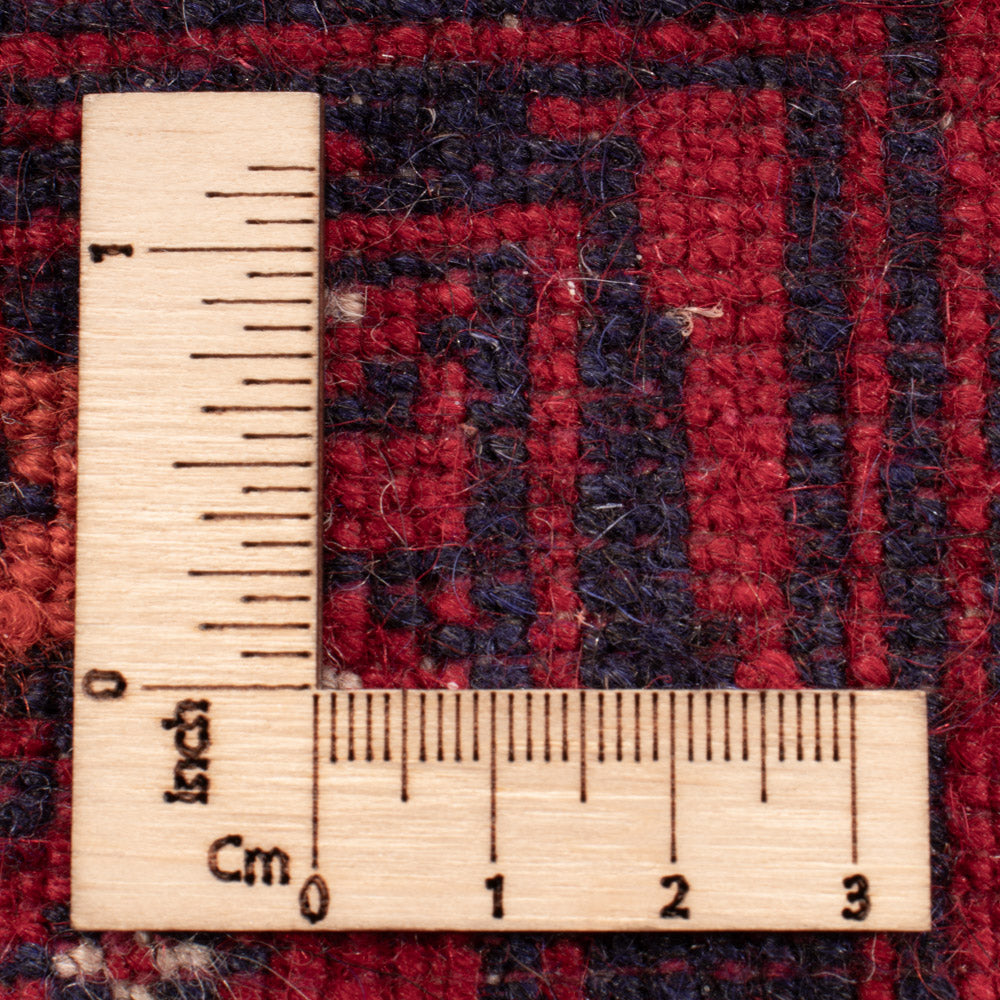 Afghansk matta - Bukhara - 189 x 133 cm - mörkröd