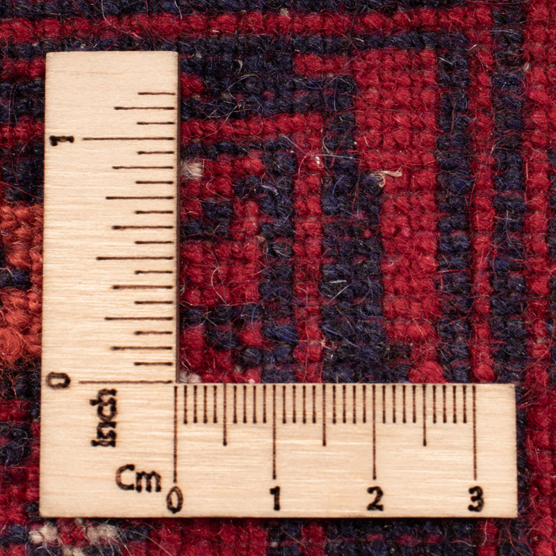 Afghansk matta - Bukhara - 189 x 133 cm - mörkröd