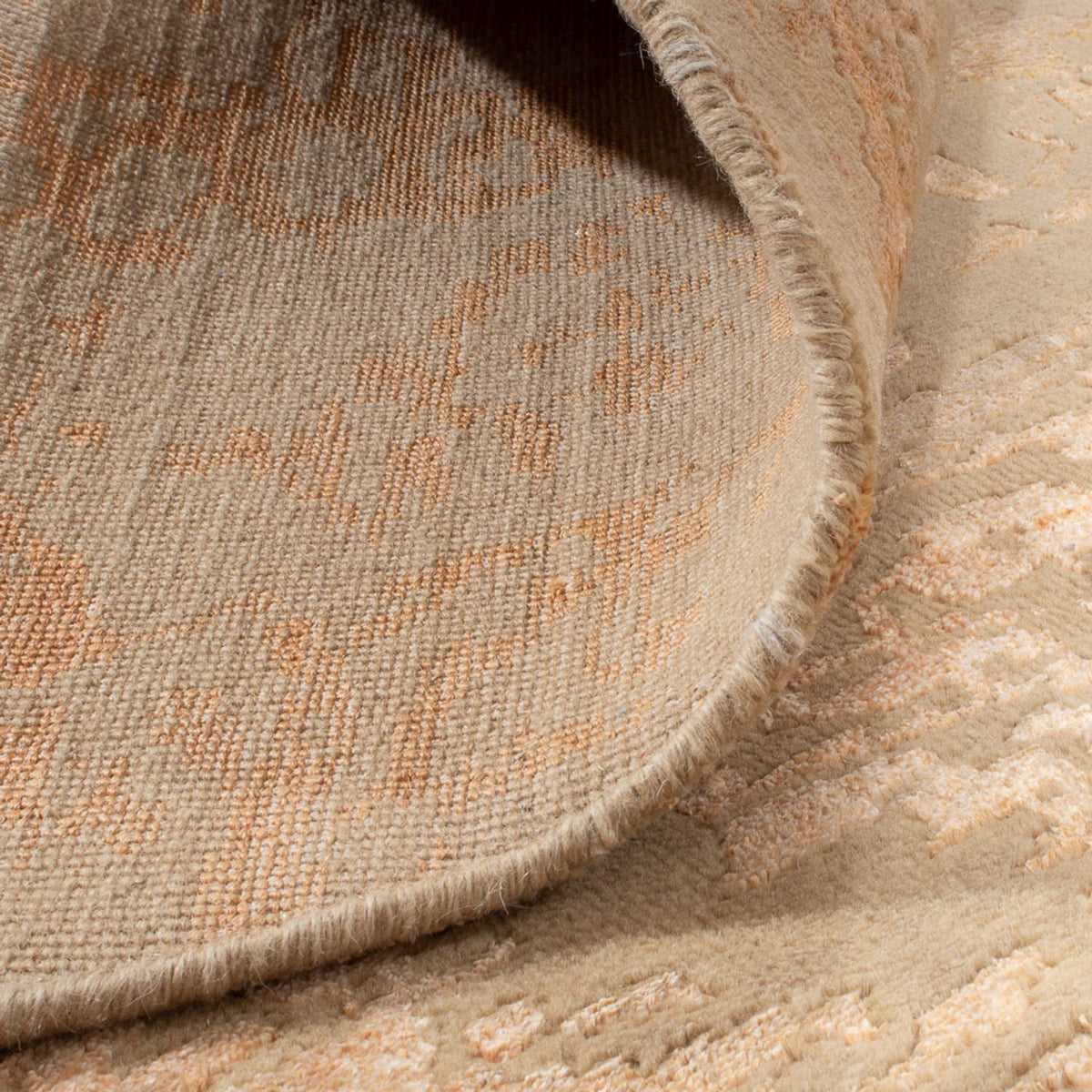 Designermatta kvadrat  - 249 x 247 cm - beige