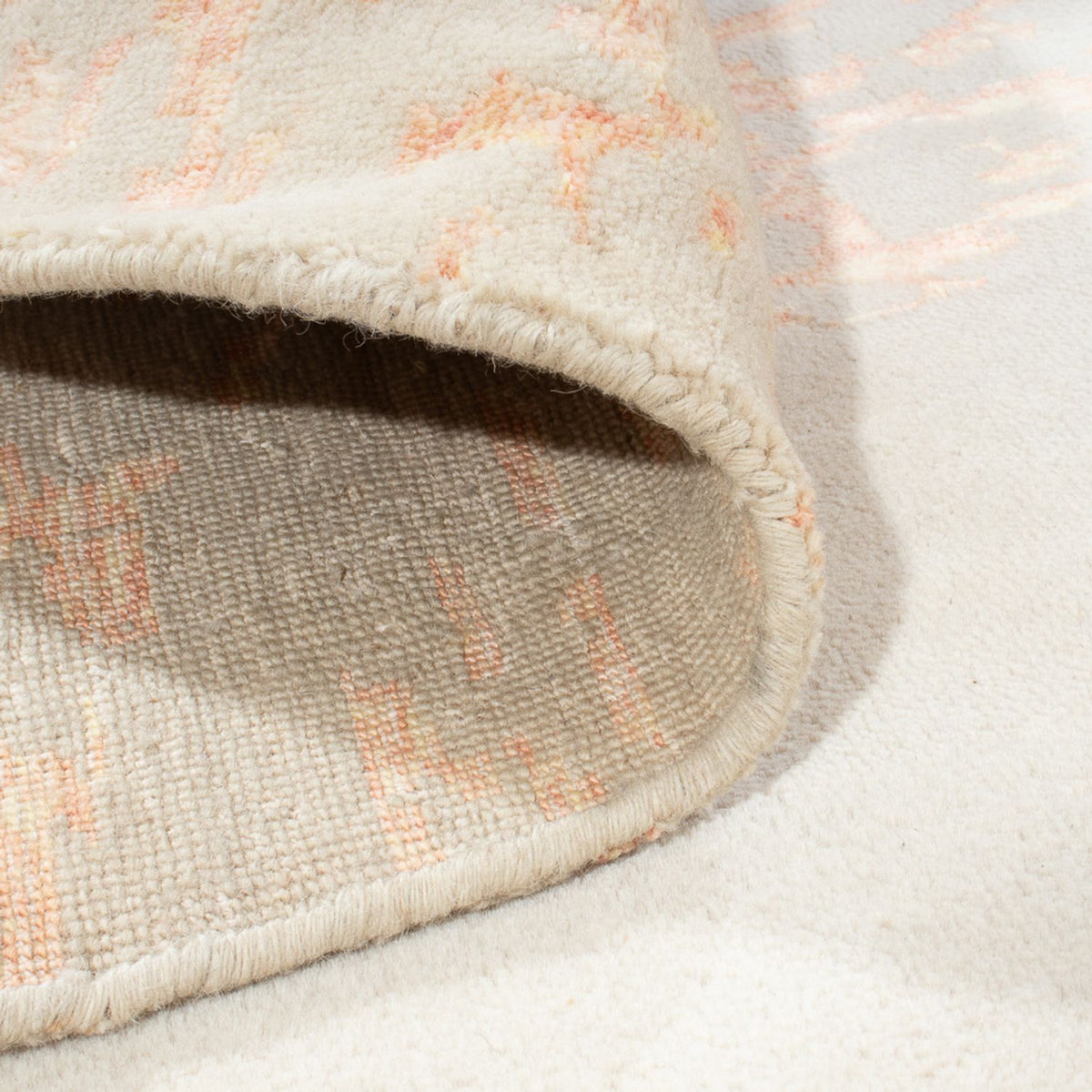 Designermatta kvadrat  - 289 x 287 cm - beige