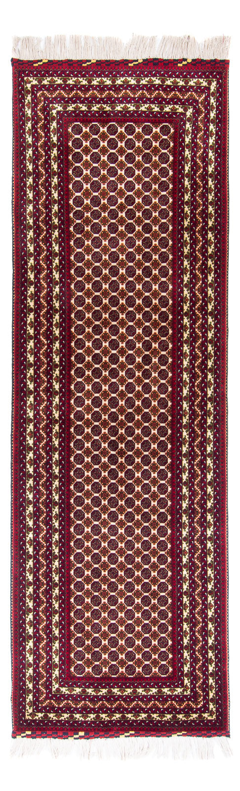 Runner Afghansk matta - 287 x 88 cm - beige