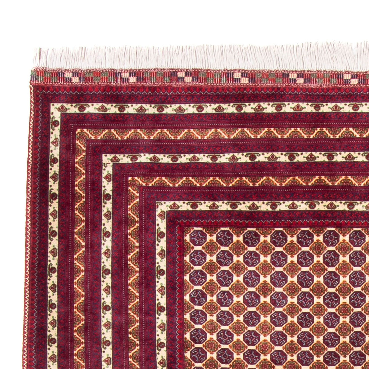 Afghansk matta - 297 x 198 cm - beige