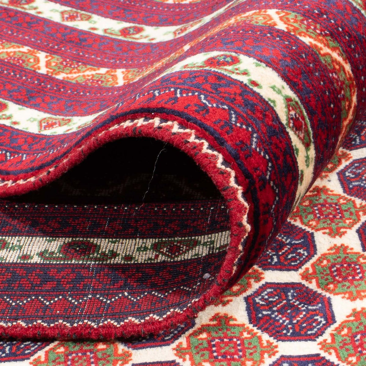 Afghansk matta - 297 x 198 cm - beige