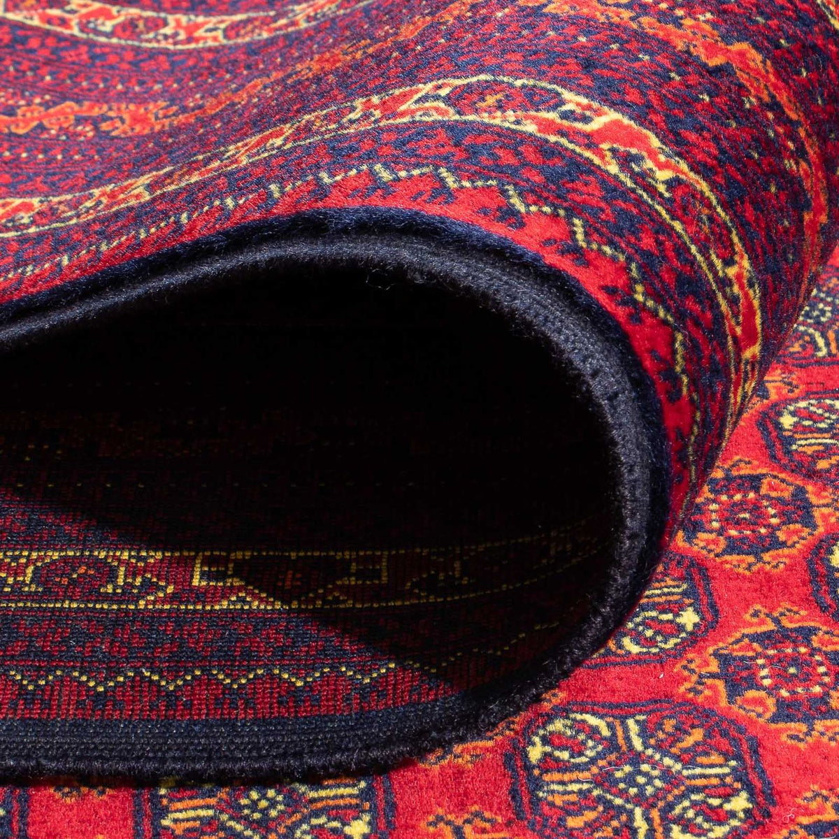 Afghansk matta - 294 x 194 cm - röd