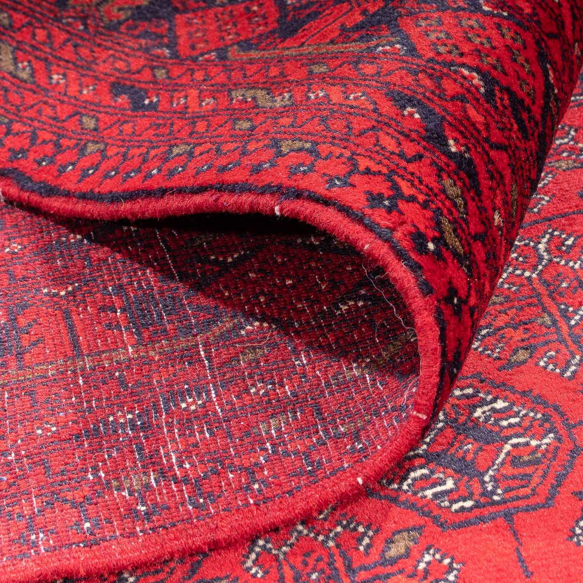 Afghansk matta - 343 x 248 cm - röd