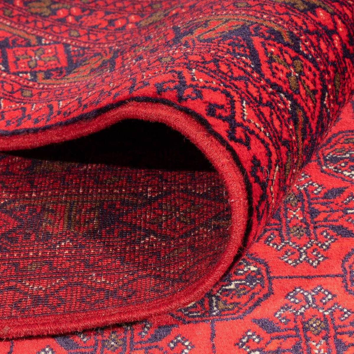 Afghansk matta - 289 x 200 cm - röd