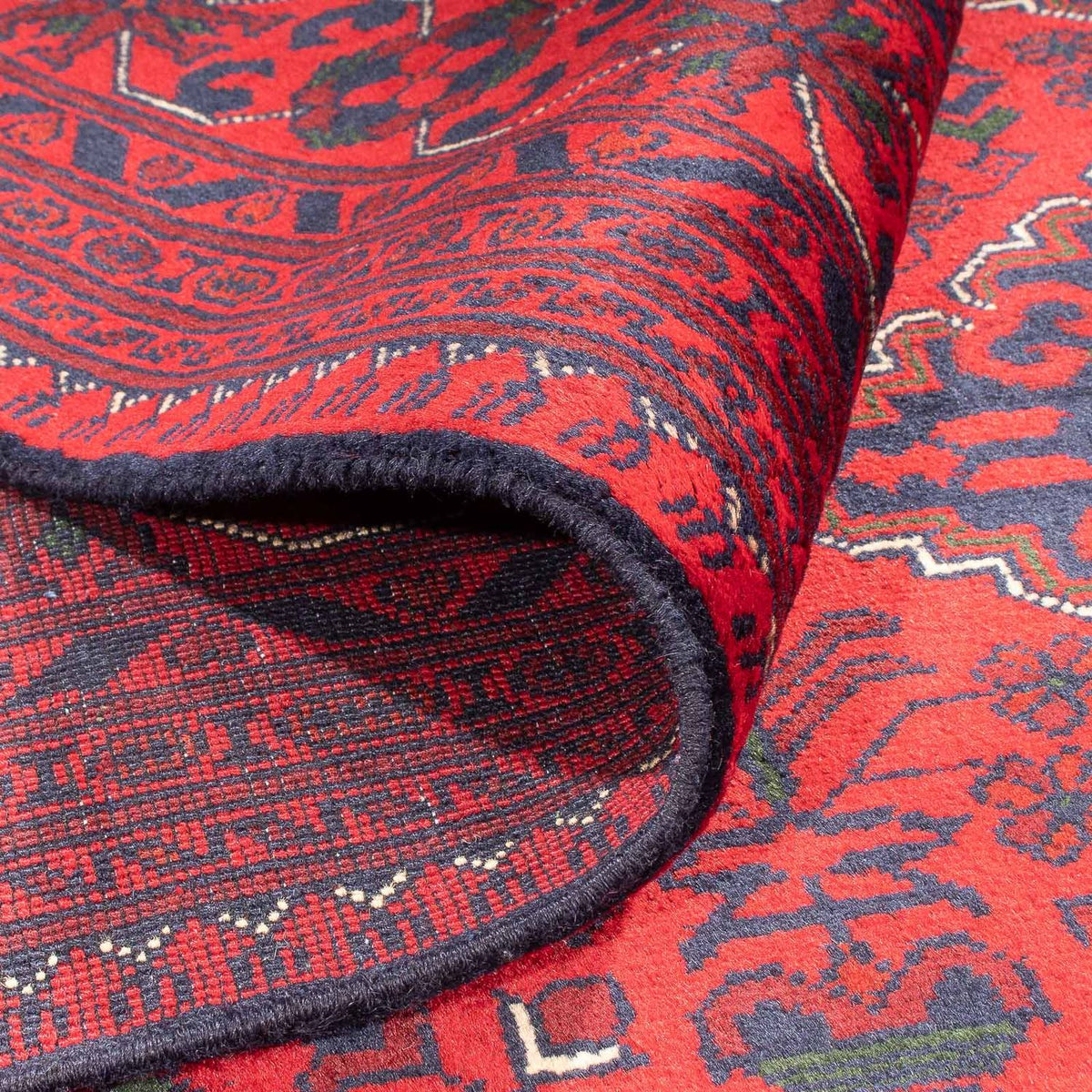 Afghansk matta - 293 x 196 cm - röd