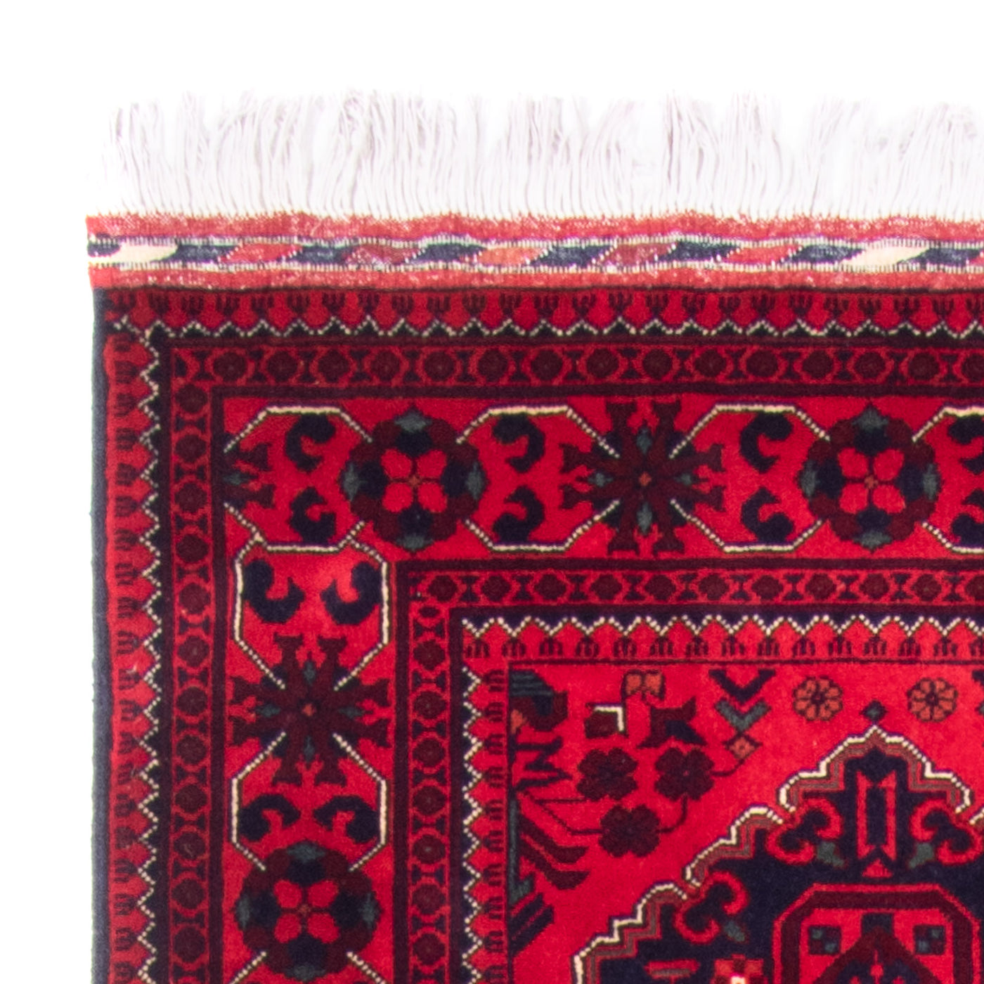 Runner Afghansk matta - 292 x 90 cm - röd
