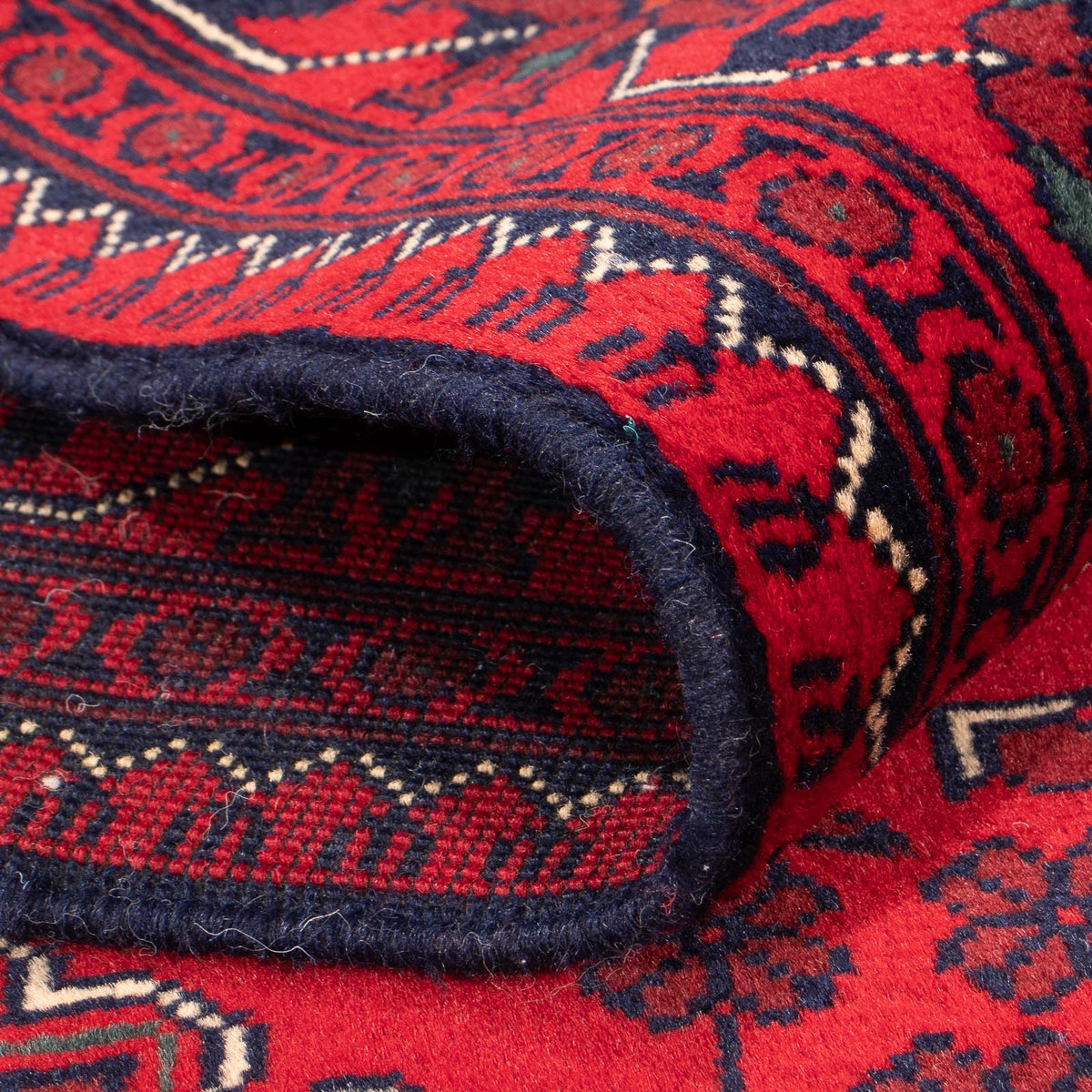 Runner Afghansk matta - 292 x 90 cm - röd